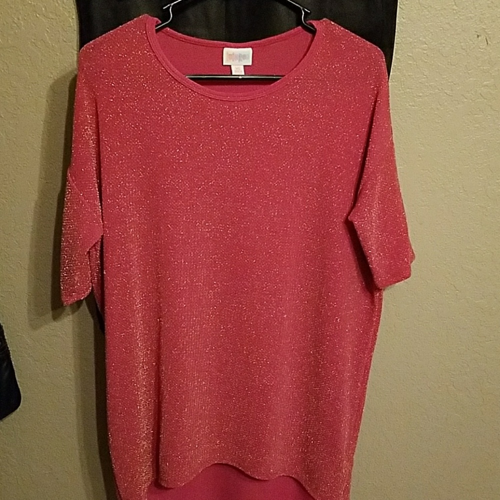 Lularoe Irma size xs pink shimmer